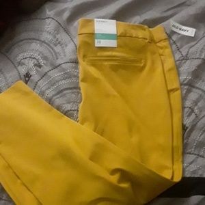 Mustard yellow pixie pants